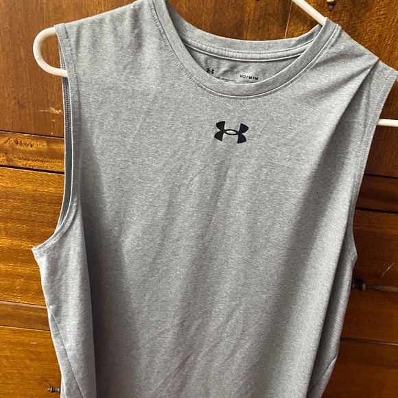 Under Armour Mens Velocity Muscle Tank Loose Fit Gray Men's Medium - Picture 1 of 6